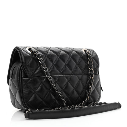 Chanel Aged Calfskin Quilted Small Easy Flap Black 3 of 10