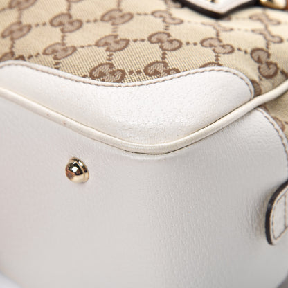 Gucci Monogram Bamboo Boston Off White 9 of 16