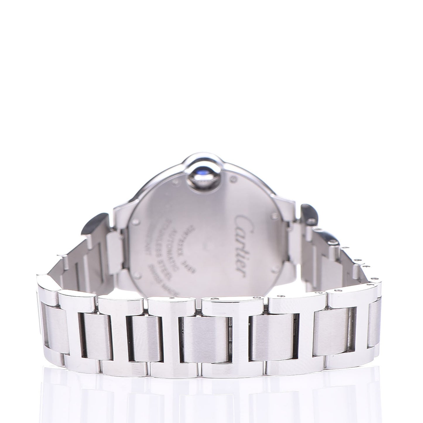 Stainless Steel Diamond Bezel 33mm Ballon Bleu De Cartier Automatic Watch