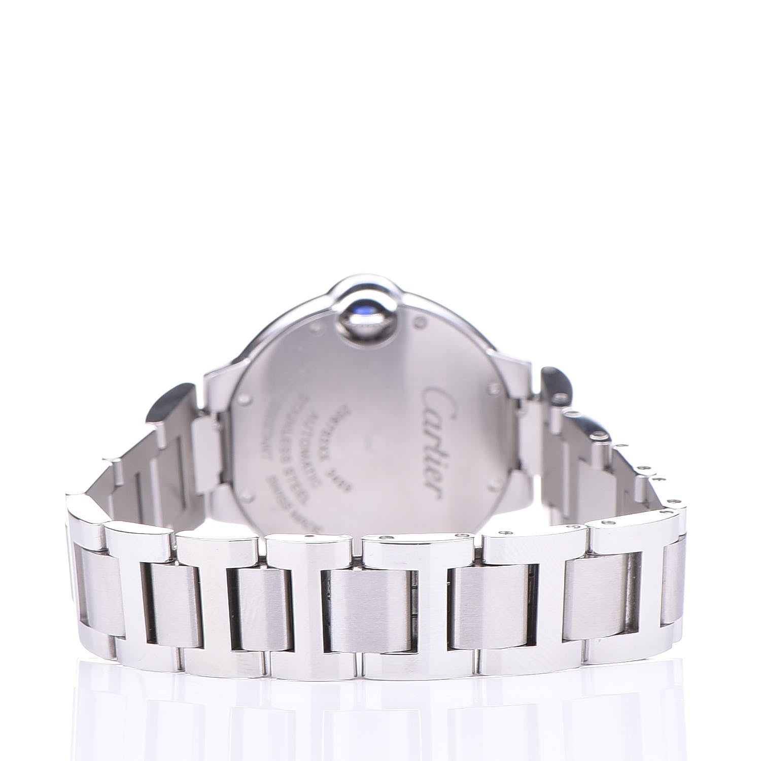 Cartier Stainless Steel Diamond Bezel 33mm Ballon Bleu De Cartier Automatic Watch 4 of 9