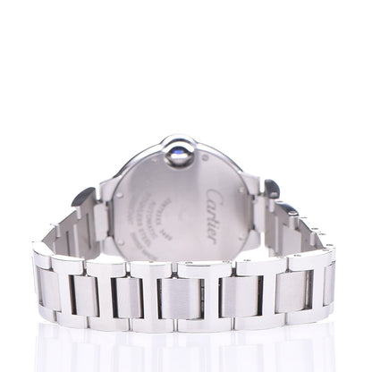 Cartier Stainless Steel Diamond Bezel 33mm Ballon Bleu De Cartier Automatic Watch 4 of 9