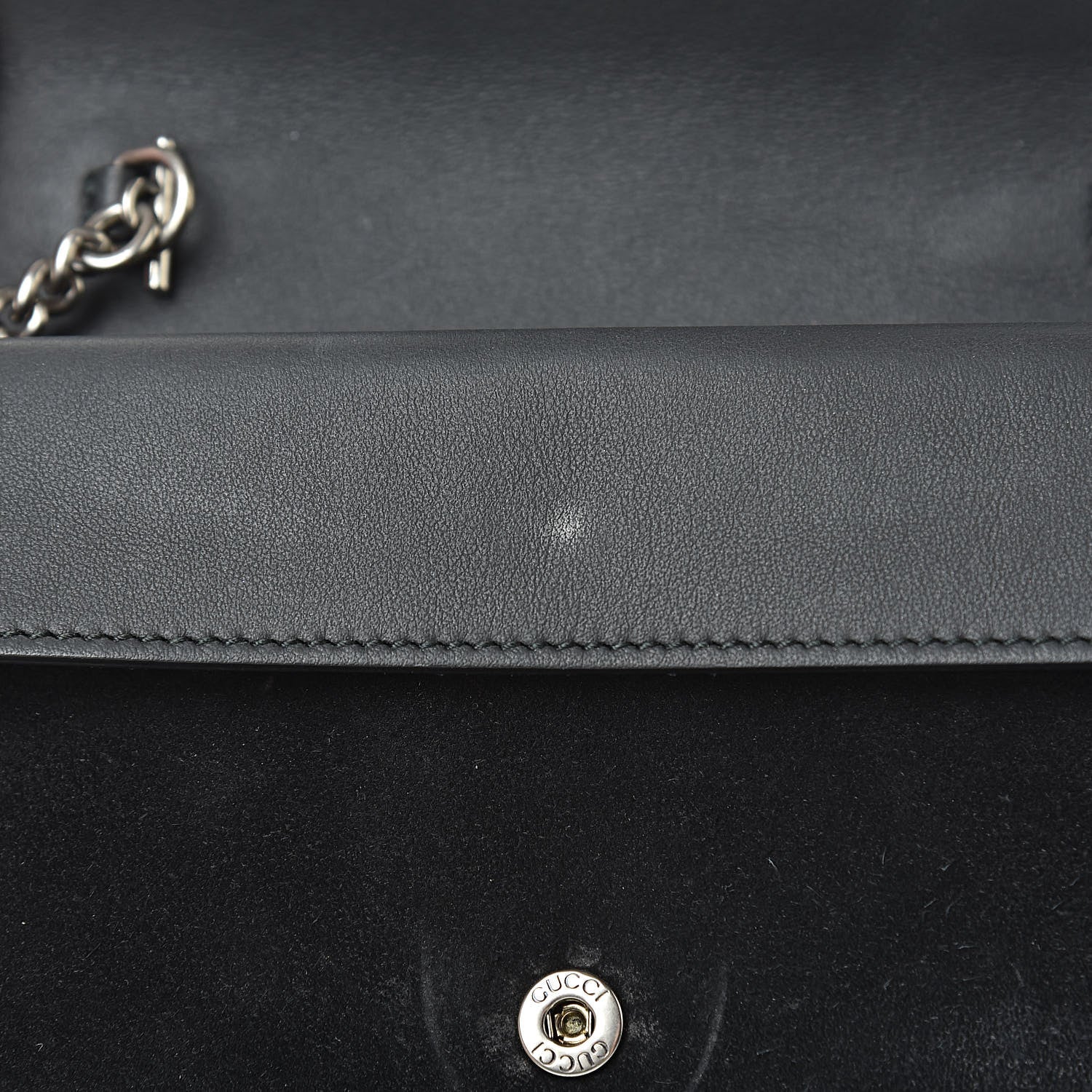 Gucci Suede Super Mini Dionysus Shoulder Bag Black 11 of 12