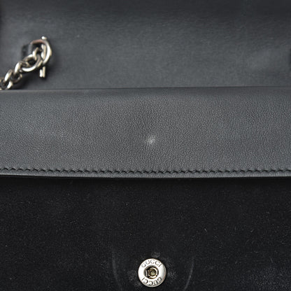 Gucci Suede Super Mini Dionysus Shoulder Bag Black 11 of 12