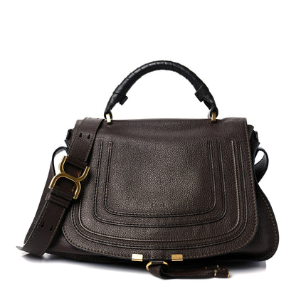 Chloe Calfskin Medium Marcie Top Handle Bag Truffle 1 of 24