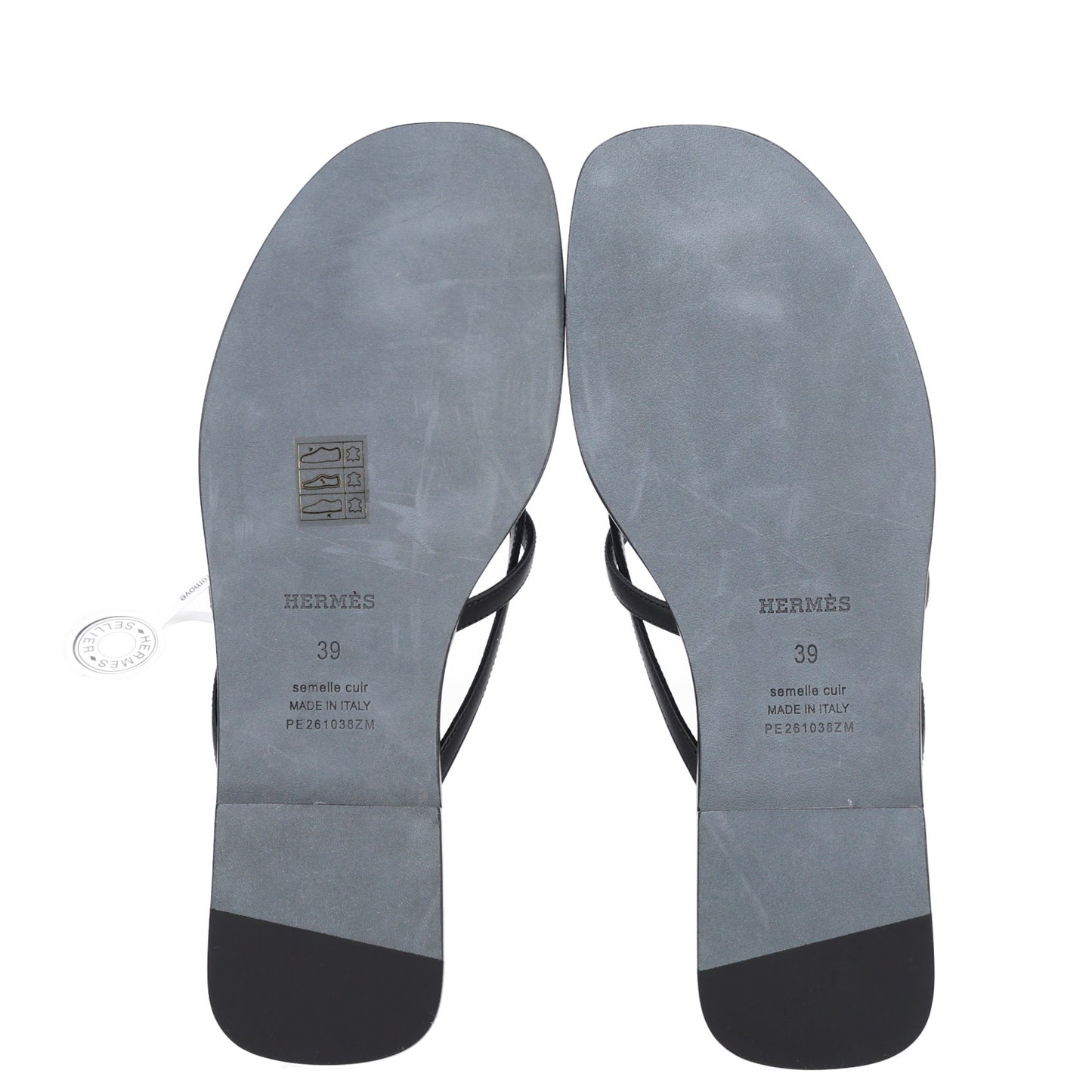 Calfskin Miss Sandals 39 Black
