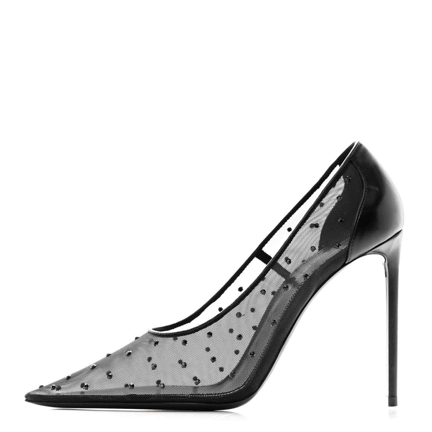 Rhinestone Mesh 105 Anja Pumps 37 Black