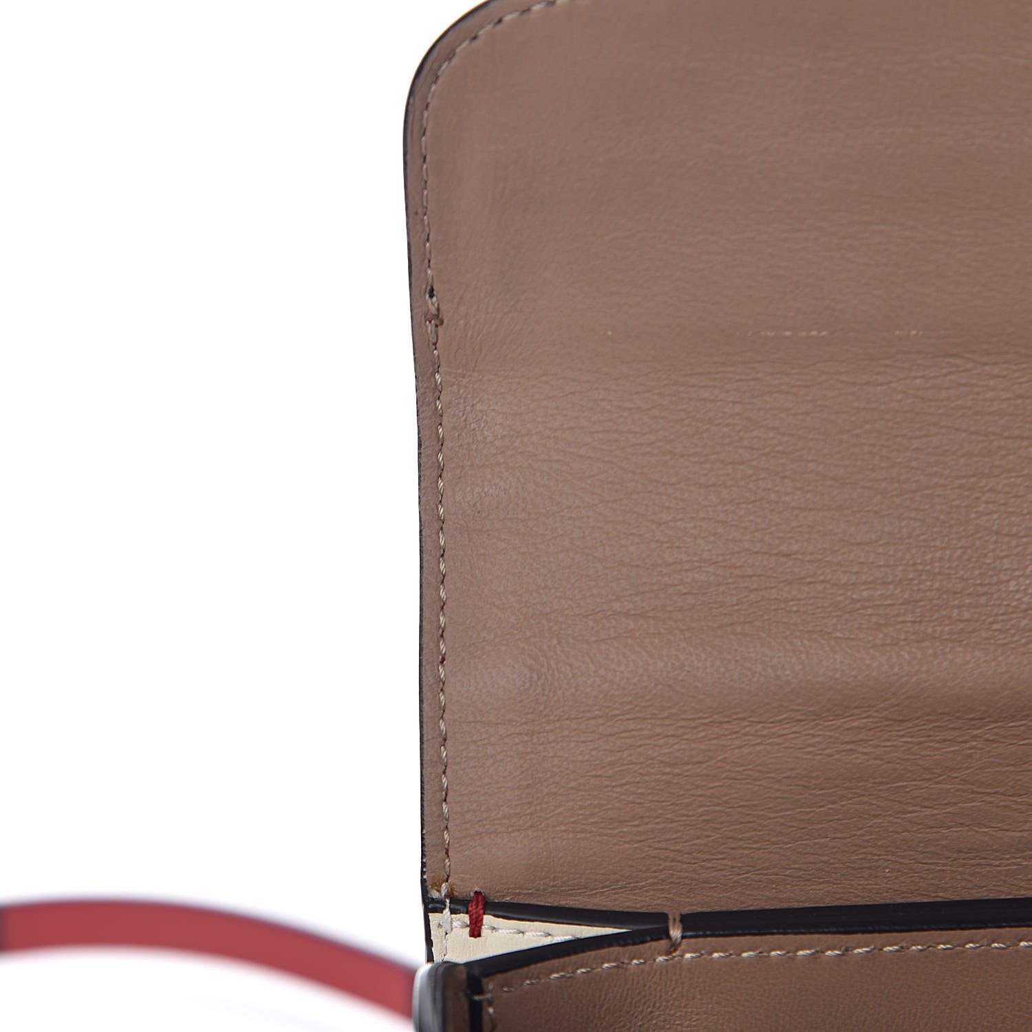Valentino Garavani Calfskin Mini Rivet Colorblock Shoulder Bag Black Red 8 of 16