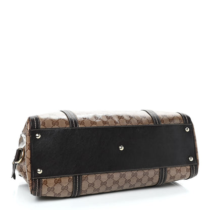 Gucci Crystal Monogram Large Duchessa Boston Dark Brown 4 of 9