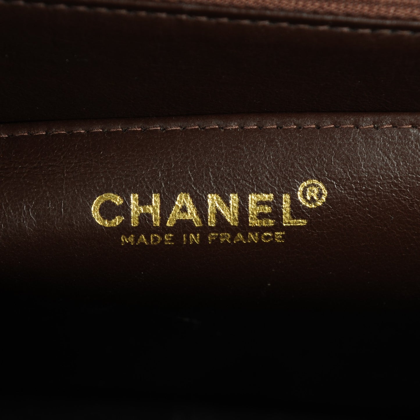 Lambskin Quilted Jumbo Single Flap Brown