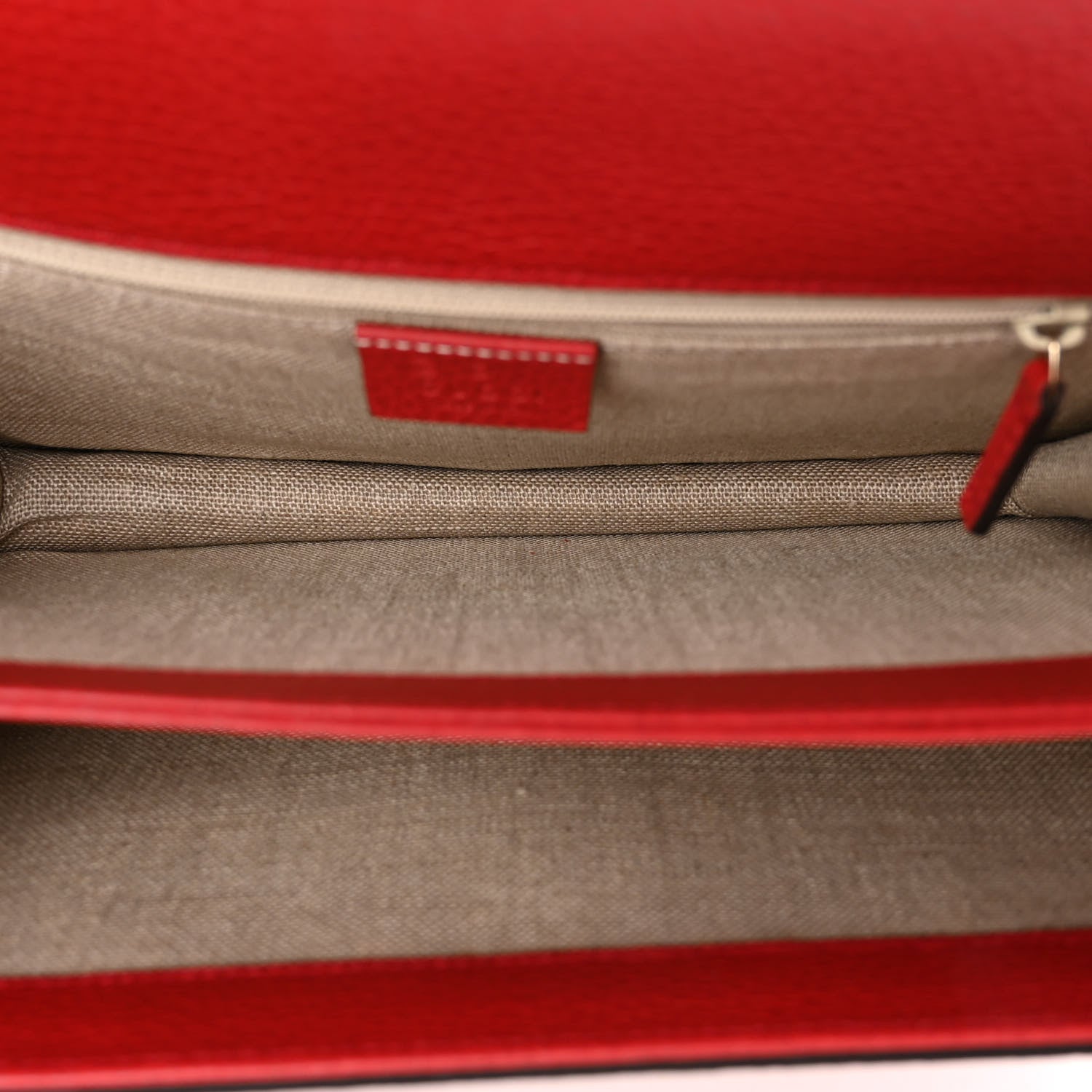 Gucci Dollar Calfskin Interlocking G Shoulder Bag Red 5 of 9
