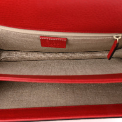 Gucci Dollar Calfskin Interlocking G Shoulder Bag Red 5 of 9