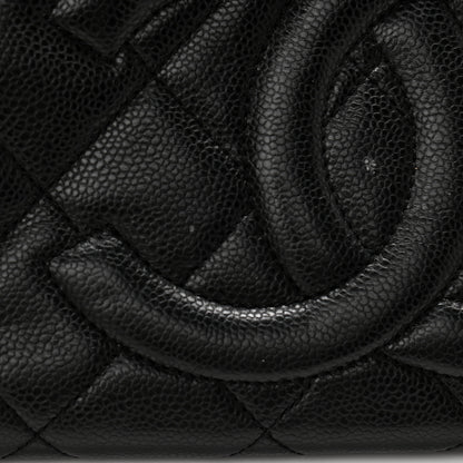 Chanel Caviar Quilted CC Timeless Soft Tote Black 11 of 12