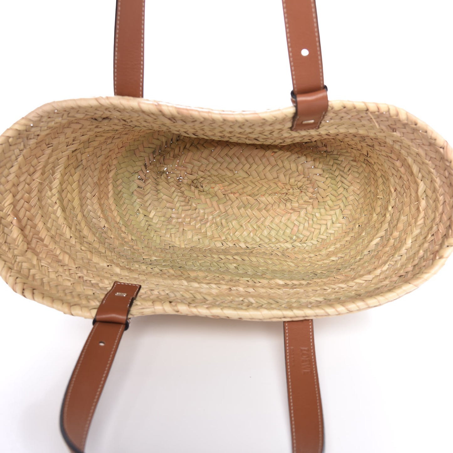 Raffia Basket Tote Bag Natural Tan