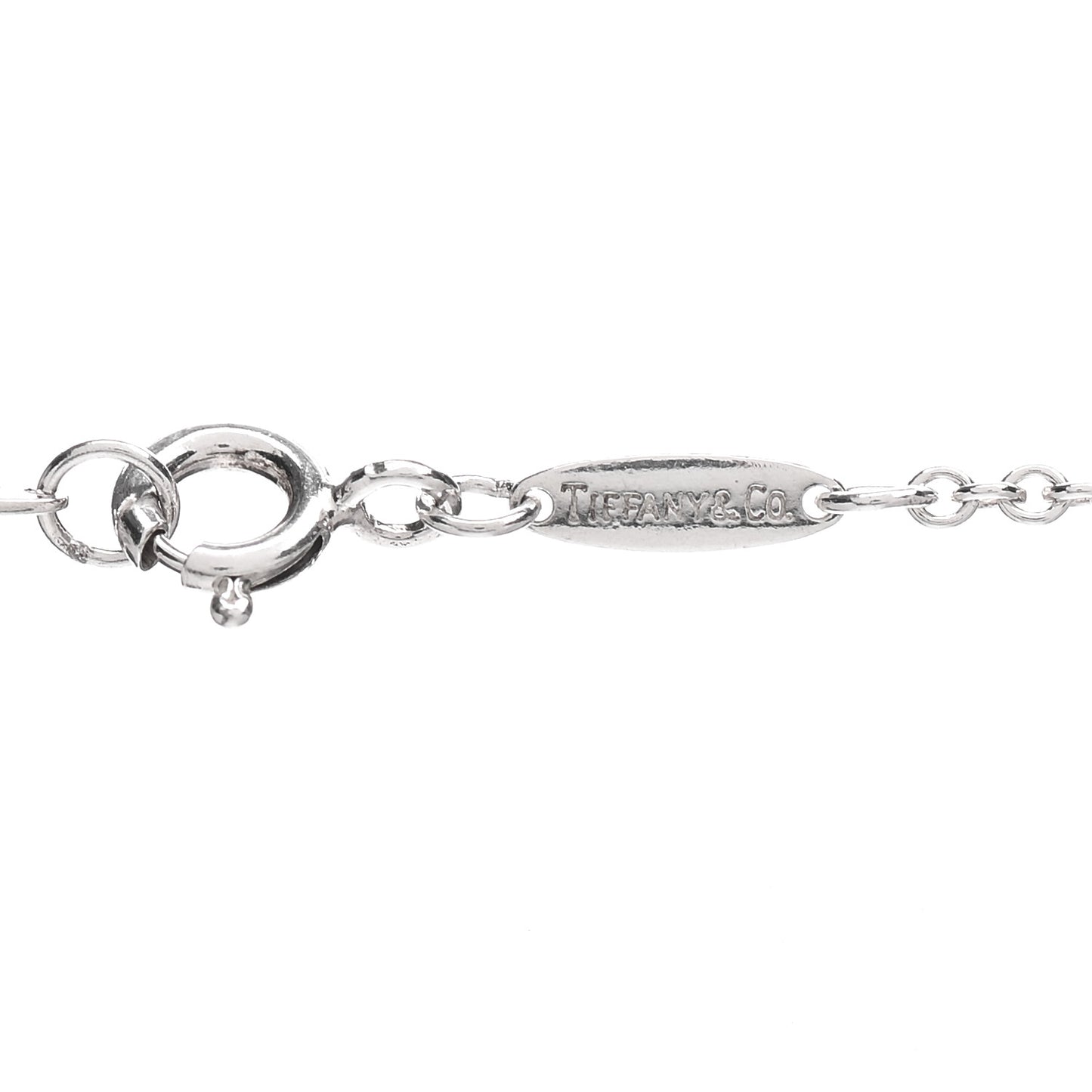 Sterling Silver 27mm Elsa Peretti Open Heart Pendant Necklace