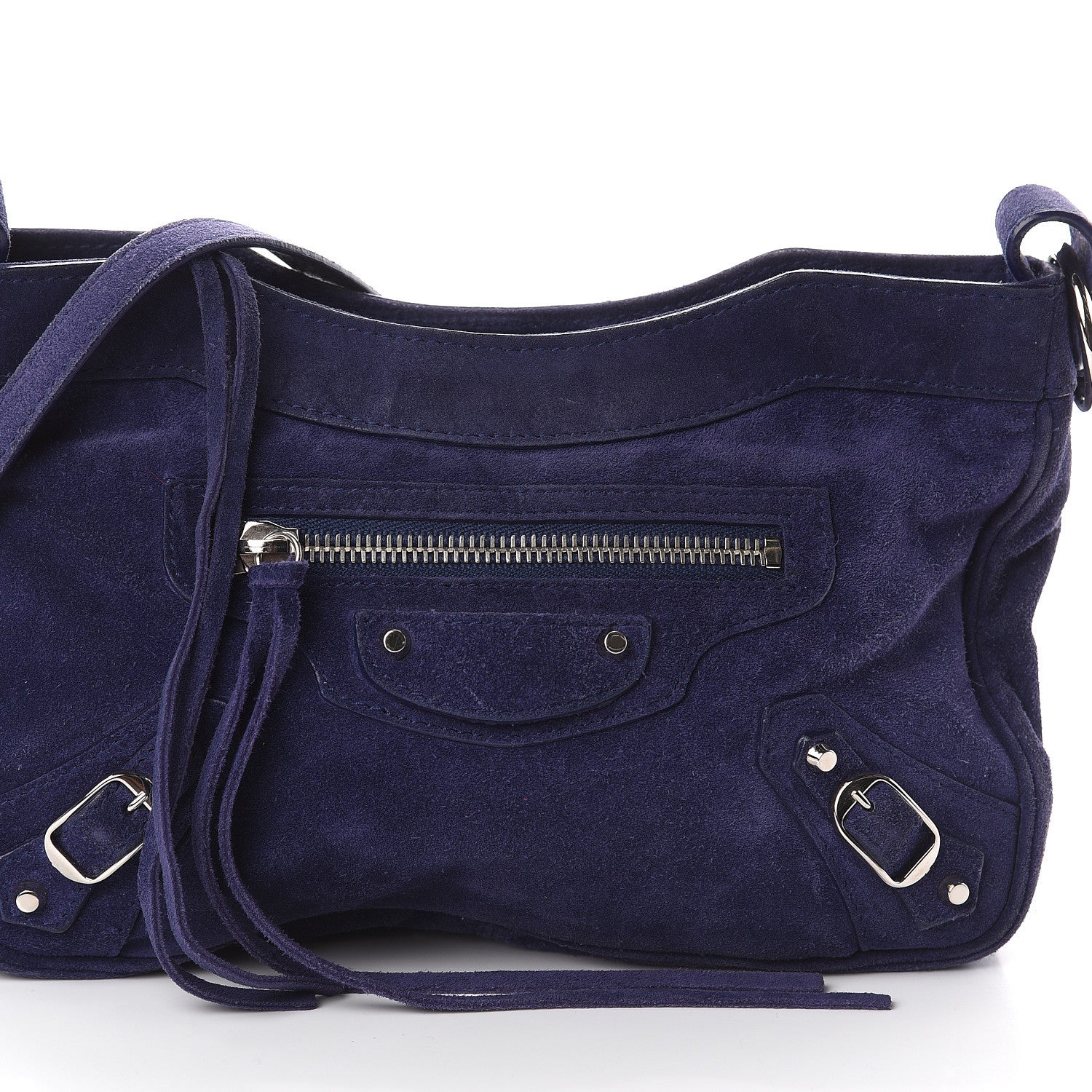 Balenciaga Baby Daim Suede Classic Hardware Hip Bleu Nuit 6 of 8