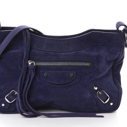 Balenciaga Baby Daim Suede Classic Hardware Hip Bleu Nuit 6 of 8