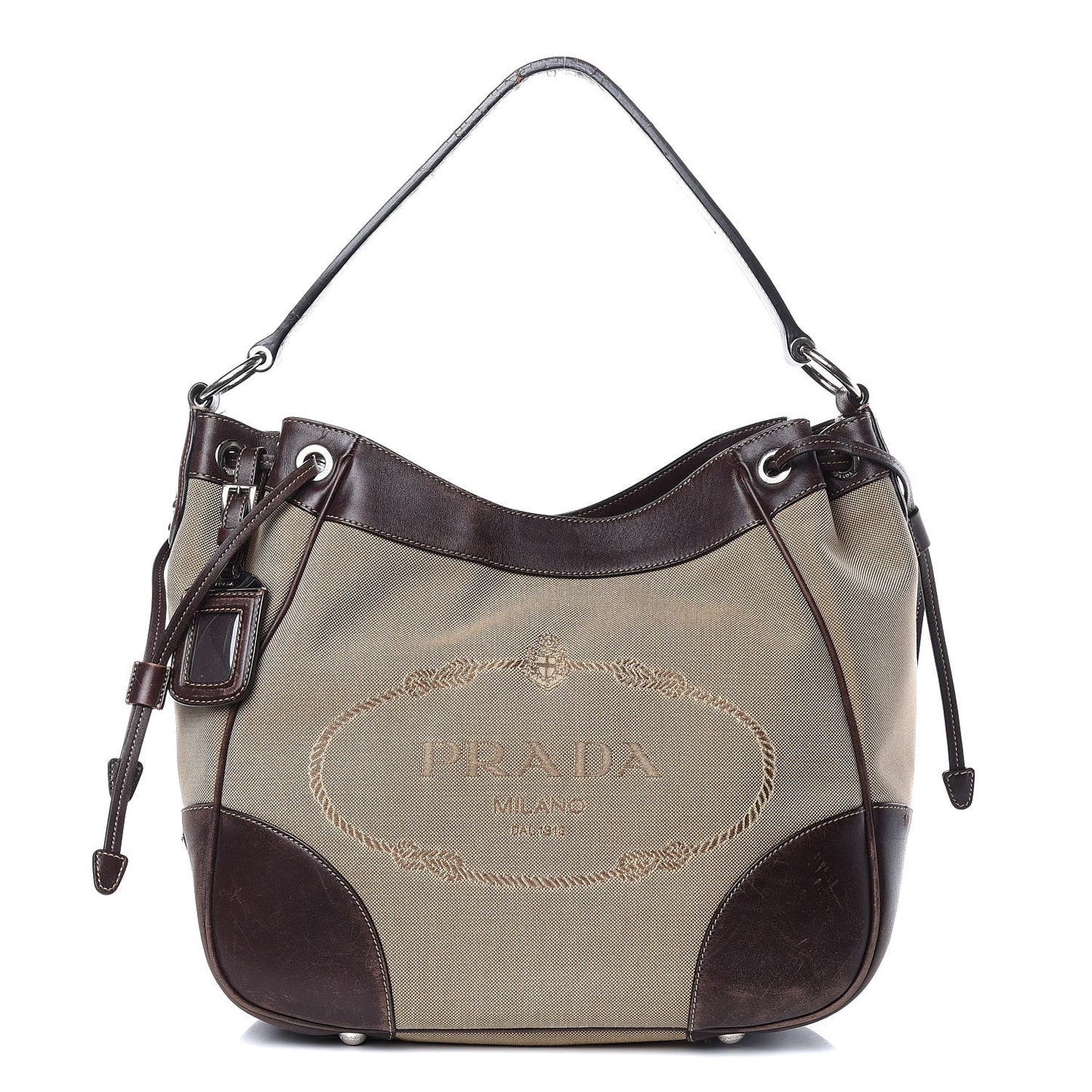Jacquard Logo Hobo Brown