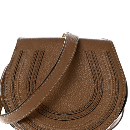 Chloe Calfskin Mini Marcie Round Crossbody Bag Nut 9 of 14