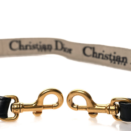 Christian Dior Canvas Embroidered Shoulder Strap Blue 3 of 4