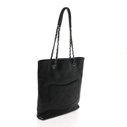 Chanel Calfskin Chain 20s Signature Tote Black 2 of 10