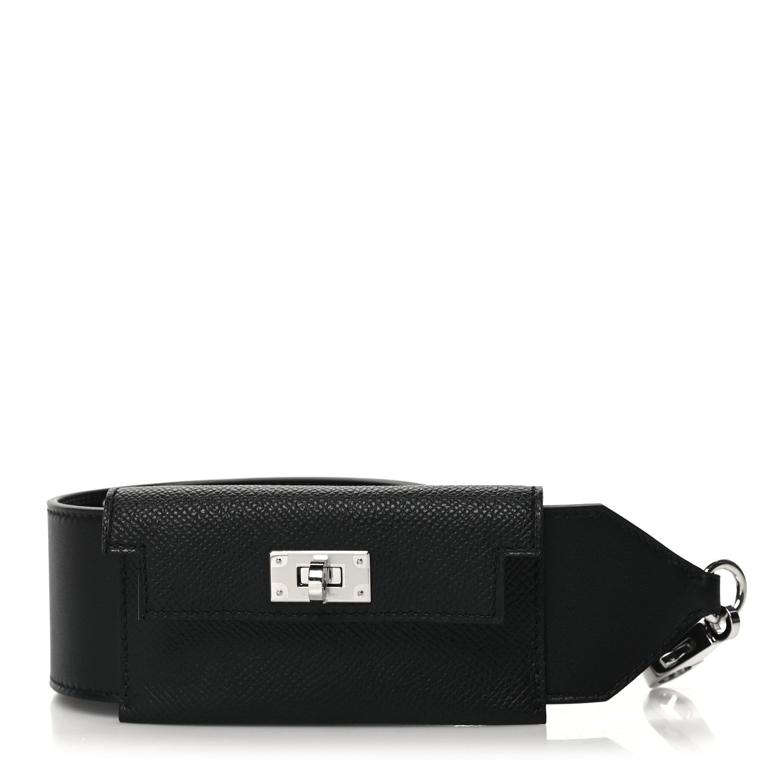 Hermes Swift Epsom Pocket Kelly Shoulder Strap Black 1 of 7