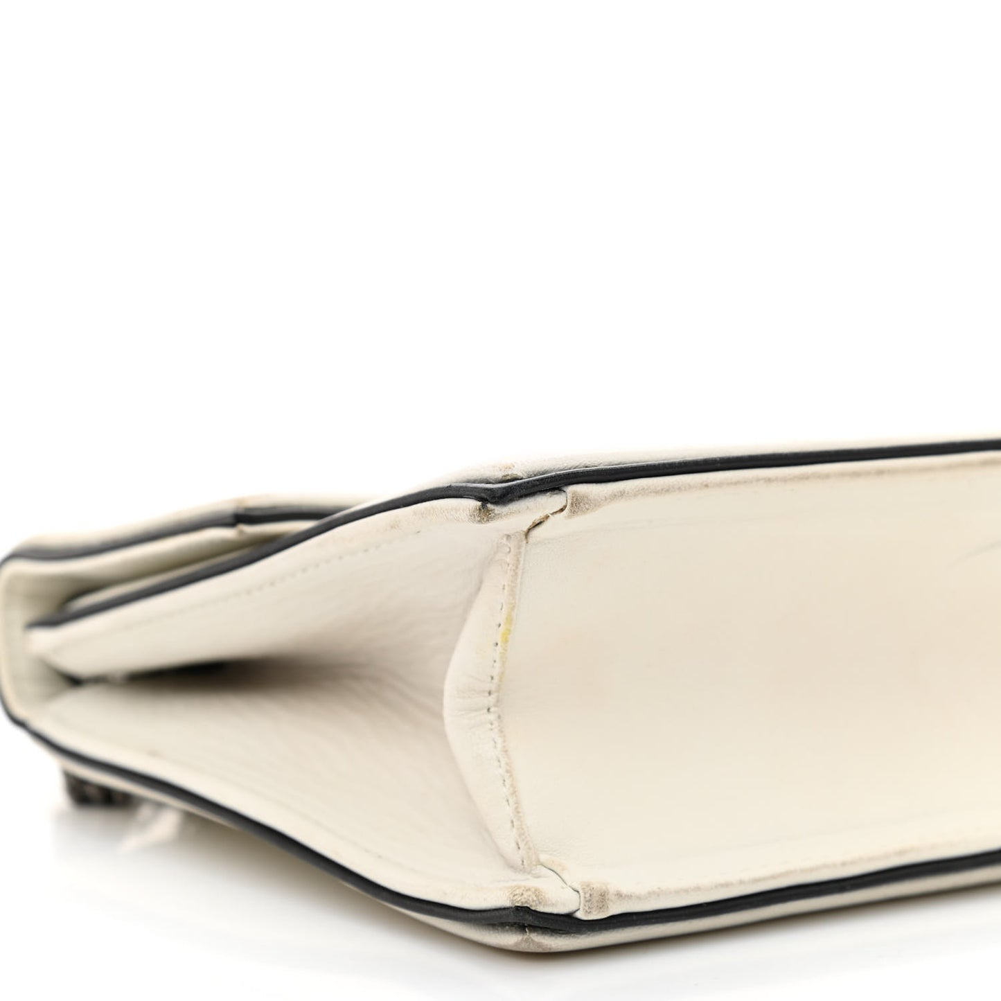 Lambskin Mademoiselle Flap White