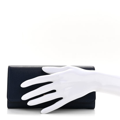 Miu Miu Madras Flap Wallet With Card Case Inchiostro 2 of 9