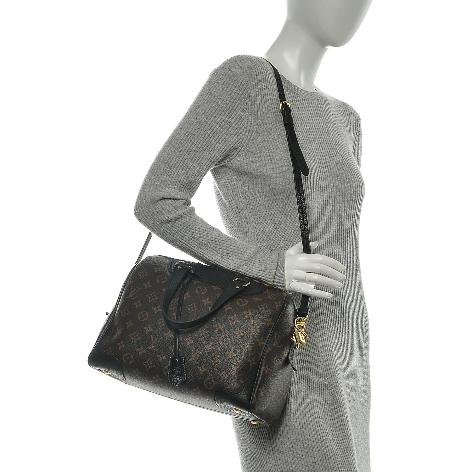Louis Vuitton Monogram Retiro NM Black 2 of 6
