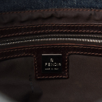 Fendi Denim Mama Baguette Blue 8 of 9