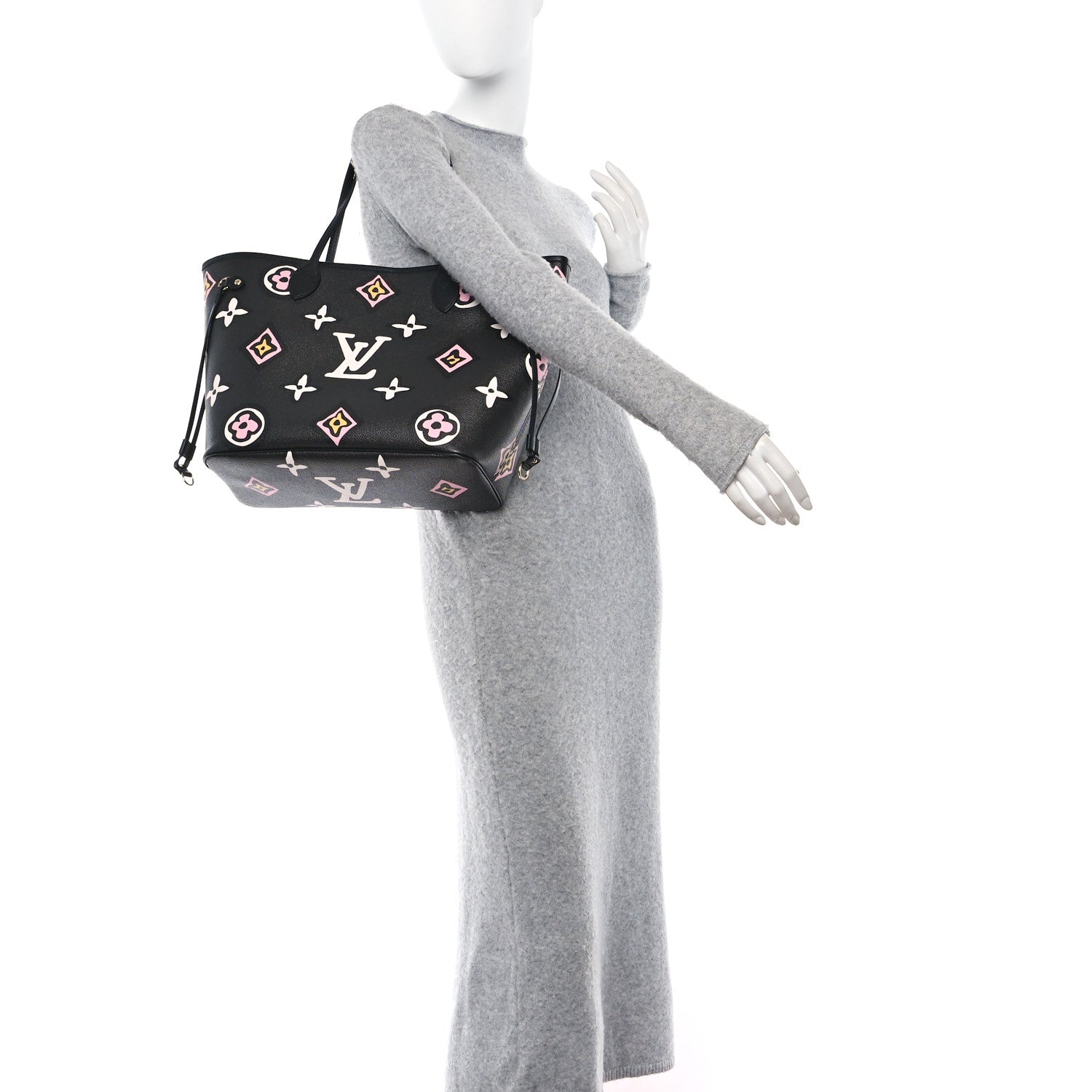 Louis Vuitton Monogram Giant Wild at Heart Neverfull MM Black 2 of 10