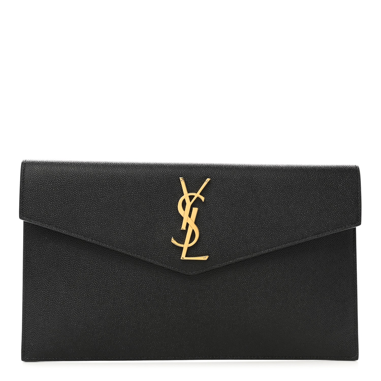 Saint Laurent Grain De Poudre Uptown Pouch Black 1 of 8