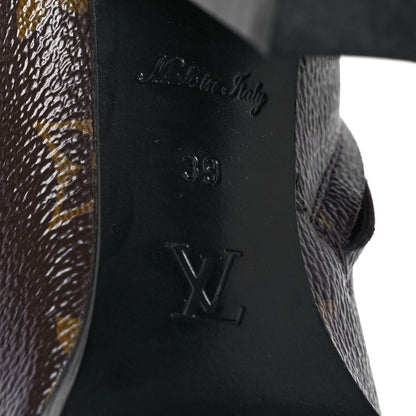 Louis Vuitton Patent Calfskin Monogram Star Trail Ankle Boots 39 Black 6 of 7