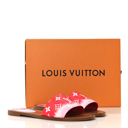 Louis Vuitton Monogram Escale Lock It Flat Mule 39 Rouge 9 of 9