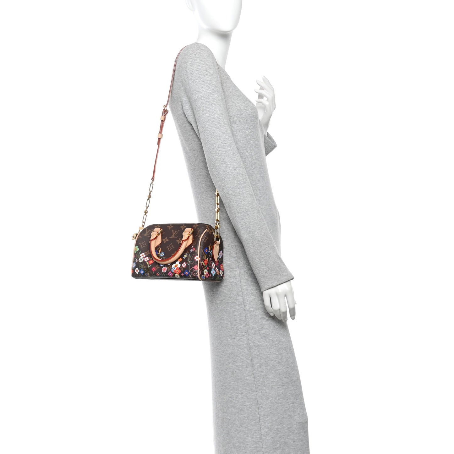 LV X TM Monogram Flowers Speedy Bandouliere 20