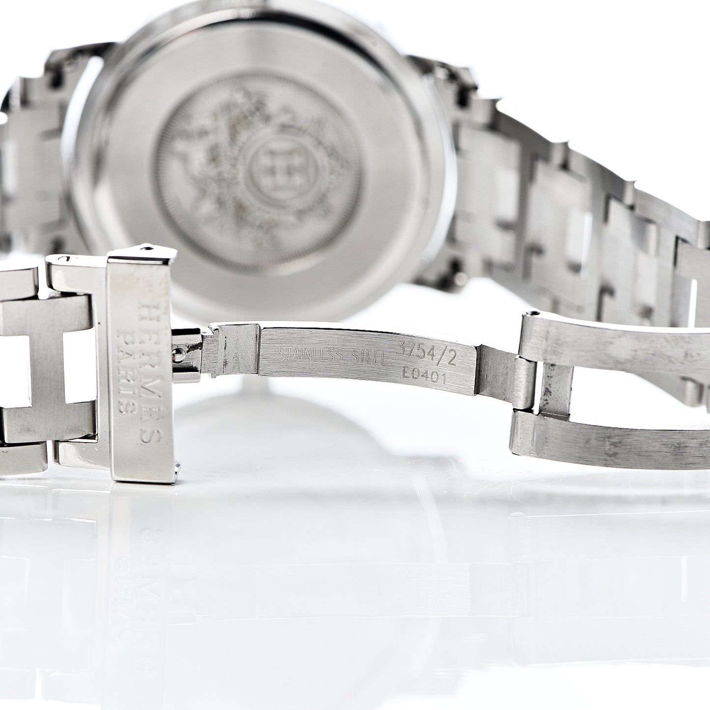 Stainless Steel 36mm Clipper Quartz Watch Grey