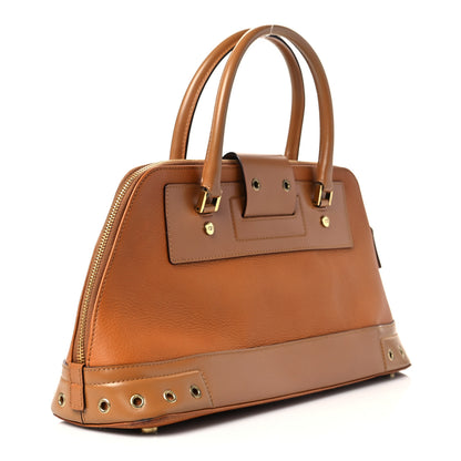 Christian Dior Grained Calfskin Street Chic Top Handle Bag Brown 2 of 9