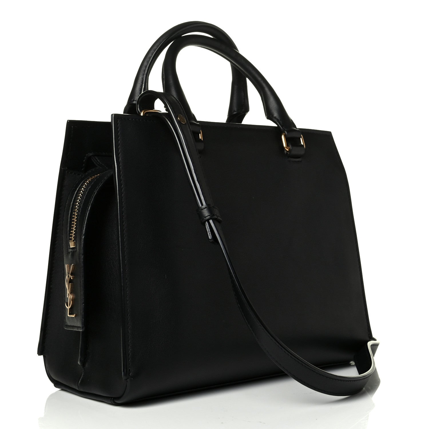 Saint Laurent Smooth Calfskin Small East Side Tote Black 2 of 7
