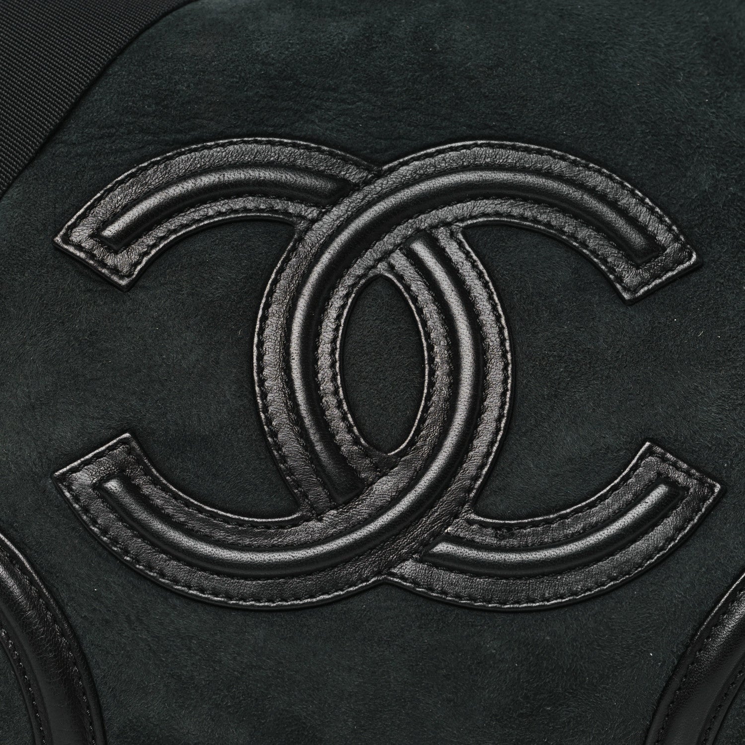 Chanel Suede Sparkling Winter Messenger Black 7 of 9