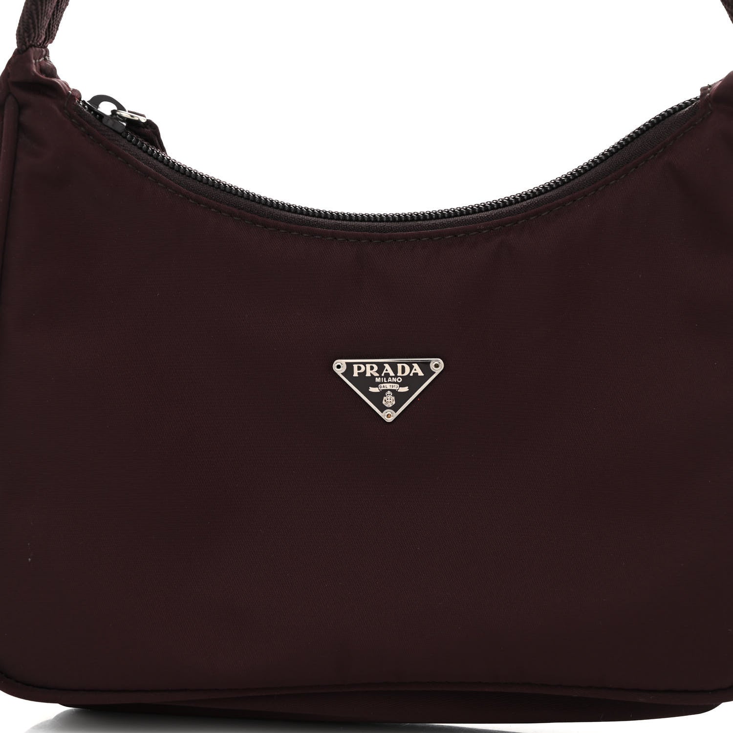 Prada Nylon Vela Shoulder Bag Granato 7 of 9