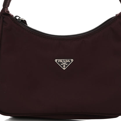 Prada Nylon Vela Shoulder Bag Granato 7 of 9