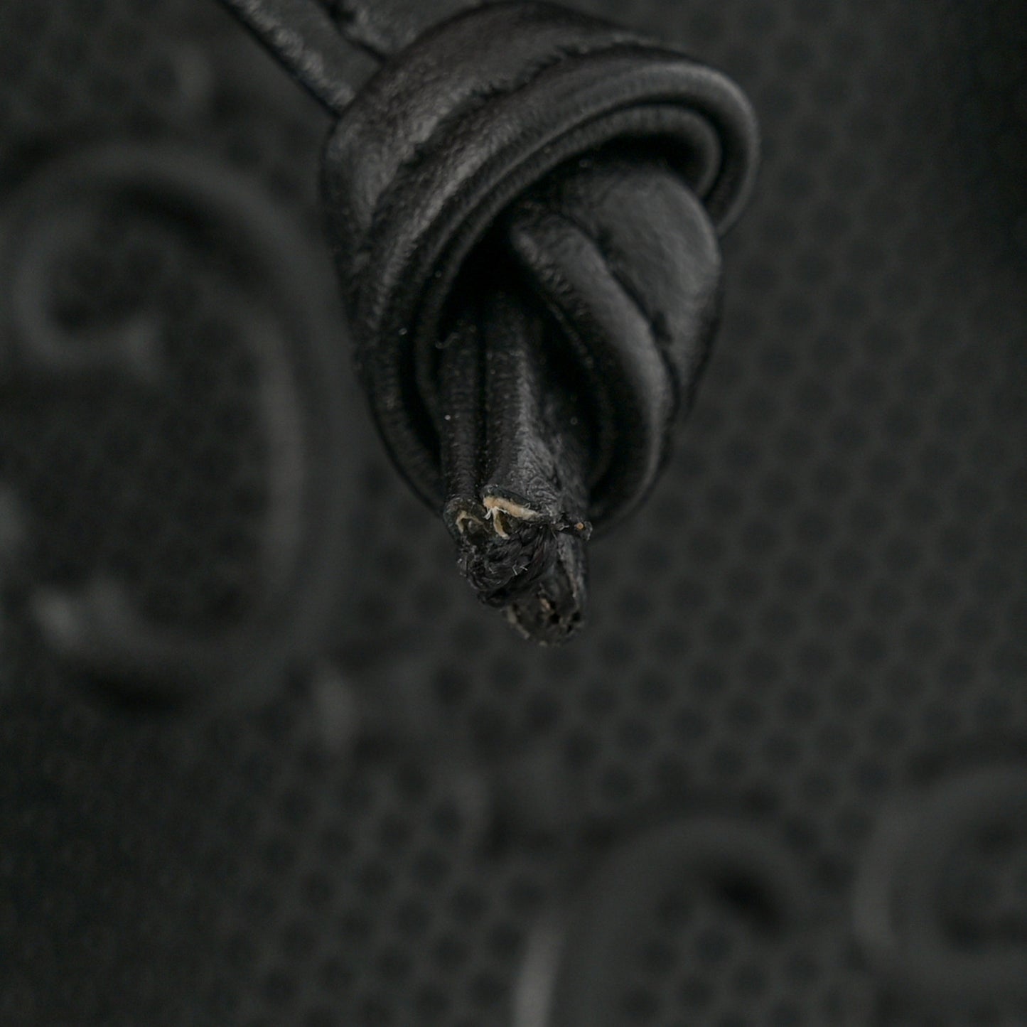 Calfskin GG Tennis Embossed Double Buckle Backpack Black