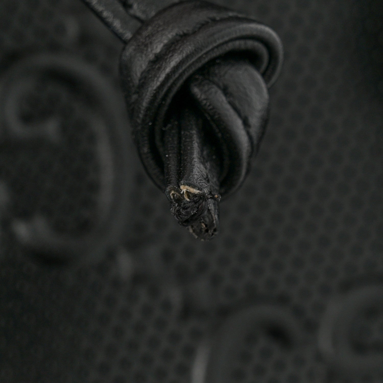 Gucci Calfskin GG Tennis Embossed Double Buckle Backpack Black 11 of 11