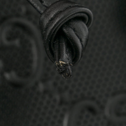 Gucci Calfskin GG Tennis Embossed Double Buckle Backpack Black 11 of 11