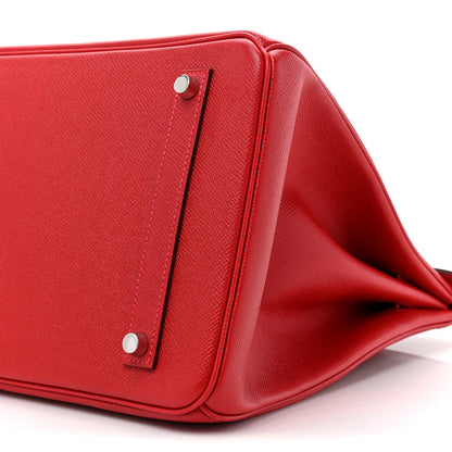 Hermes Epsom Birkin 35 Rouge Casaque 8 of 11