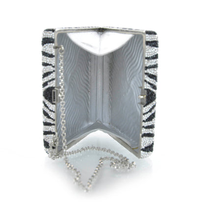Judith Leiber Austrian Crystal Zebra Evening Bag 6 of 7