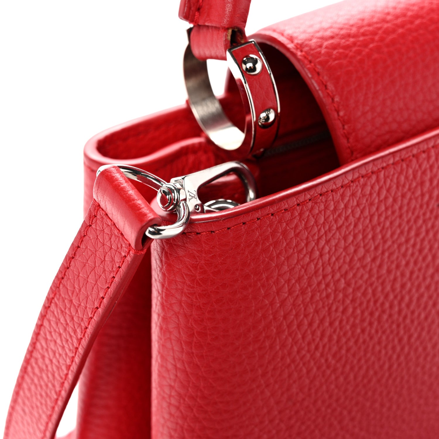 Louis Vuitton Taurillon Capucines PM Rubis 12 of 12