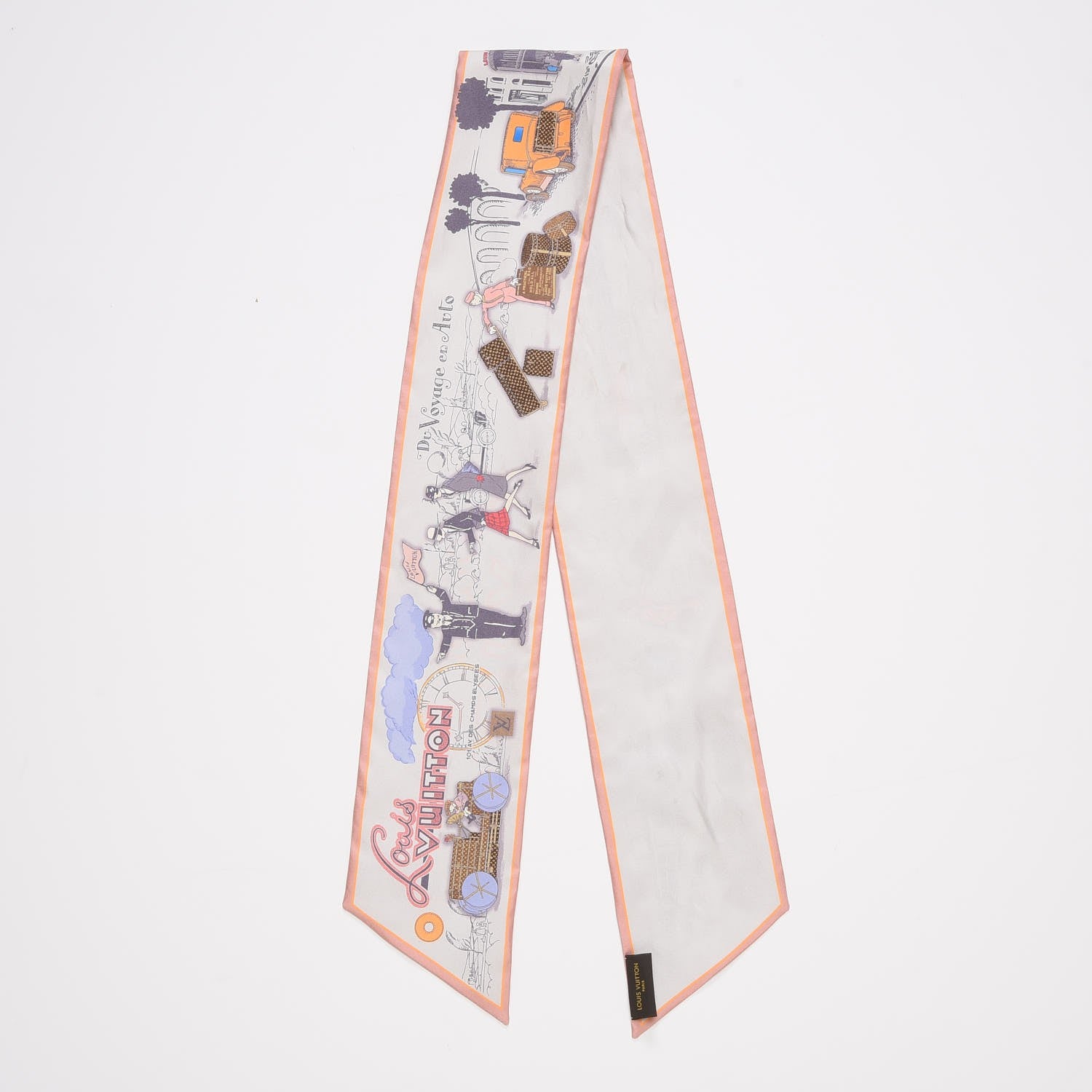 Louis Vuitton Silk LV Comics Bandeau Rose Poudre 9 of 9
