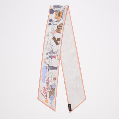 Louis Vuitton Silk LV Comics Bandeau Rose Poudre 9 of 9