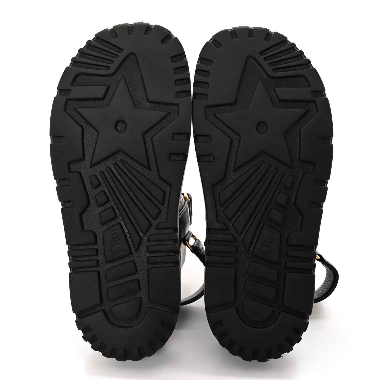 Christian Dior Lambskin Dioract 10mm Sandals 38 Black 5 of 9
