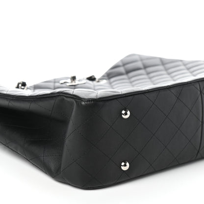 Chanel Calfskin Quilted Large Classic Shopping Tote Black 9 of 10